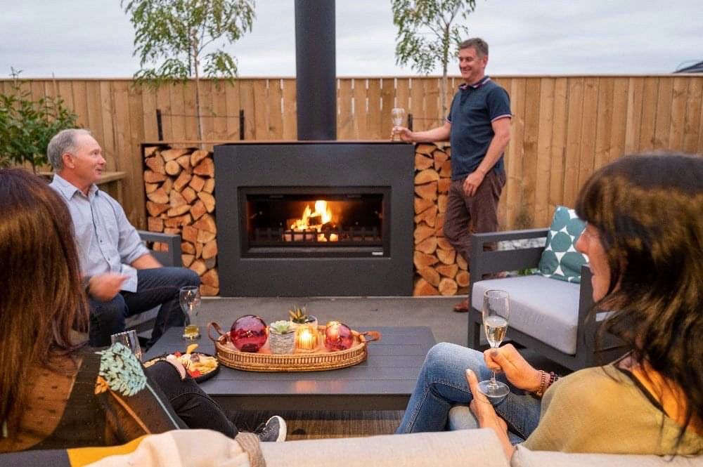 Trendz Mini BurtonOutdoor Fireplace. Outdoor Fireplaces & Pizza Ovens entertaining round